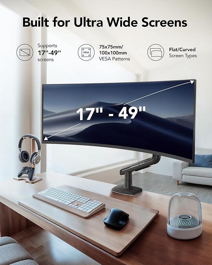 HUANUO TitanLift Heavy Duty Monitor Arm - Image 3