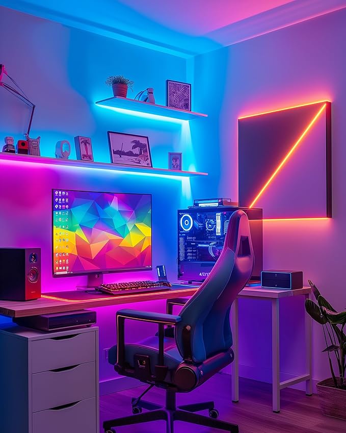 HitLights LED Strip Lights, 4 Pre-Cut Waterproof RGB Small LED Light Strip Kit - Image 6