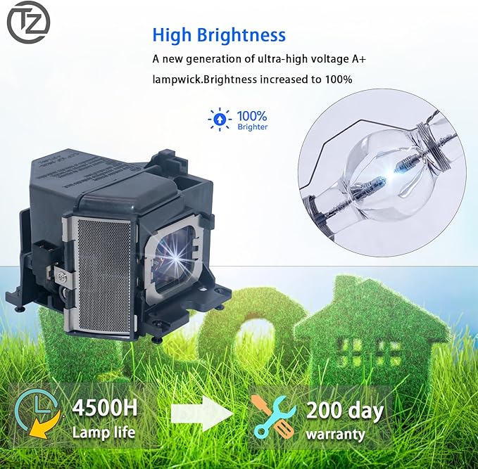 TZRSQL Original LMP-H280 Replacement Projector Lamp Bulb - Image 2