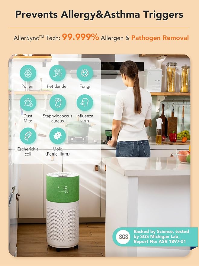 CleanForce Air Purifiers for Home Large Room Up to 2550 ft², H13 HEPA Air - Image 4