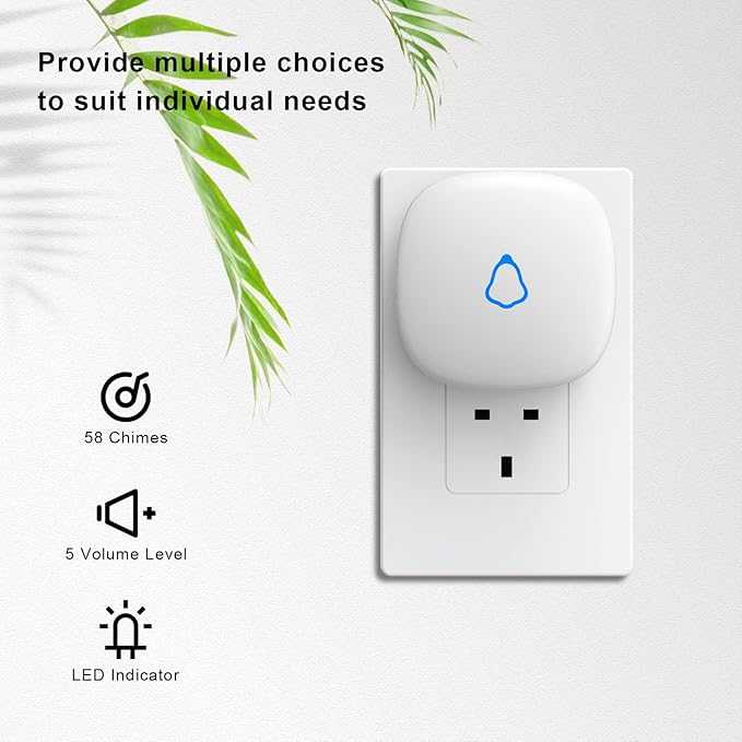 METAK Door Chime, Wireless Door Open Contact Sensor Alarm - Image 2