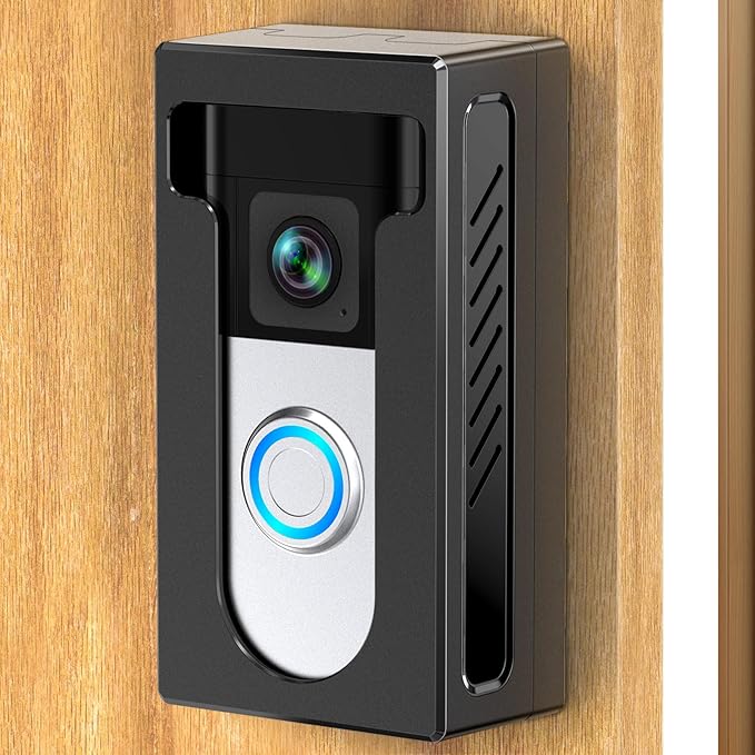 No Drill Adhesive Video Doorbell Mount Compatible by QIBOX