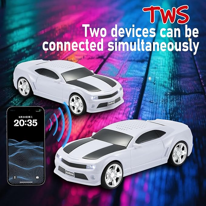 WSTER WS-592 Supercar Design Bluetooth Replica Speaker – Portable Car Model - Image 6