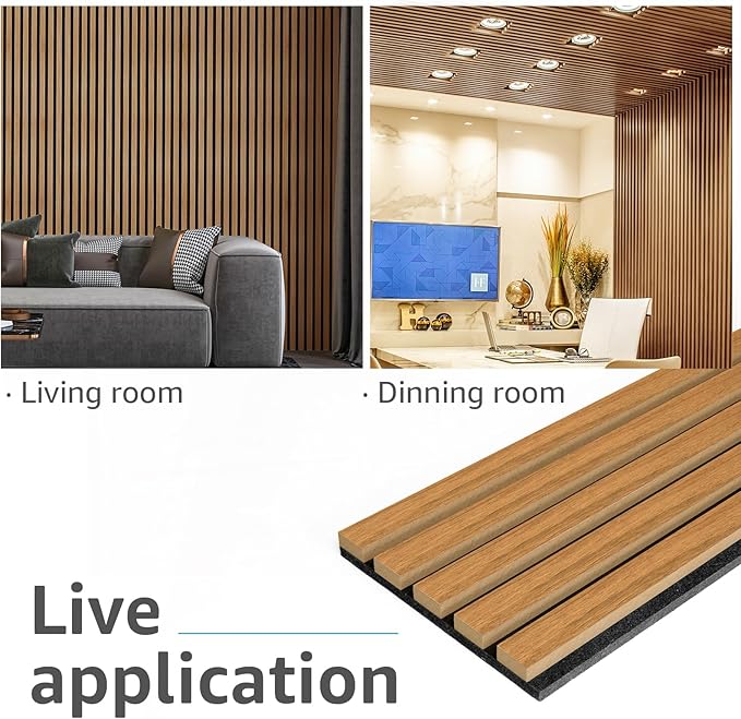 Art3d 6-Pack Acoustic Wood Slat Wall Panels - Image 3
