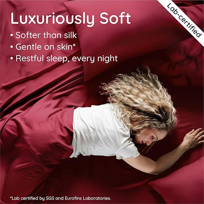 Bambaw 100% Viscose Derived from Bamboo King Size Fitted Sheet, Deep Pocket - Image 4
