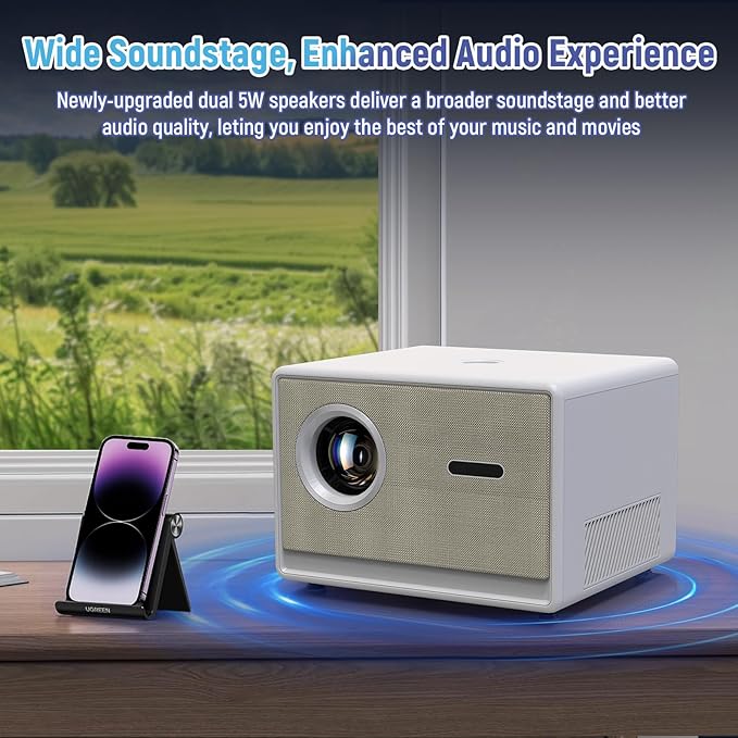 Projector with WiFi and Bluetooth｜3 Years Protection｜2000ANSI Native 1080P/4K - Image 6