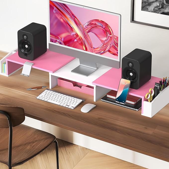 Simple Houseware Desk Dual Monitor Stand Riser - Image 5
