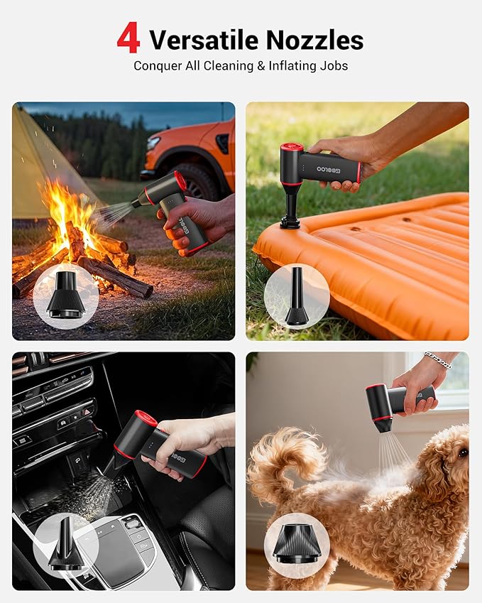 GOOLOO F3 Compressed Air Duster, 150000RPM Duster - Image 4