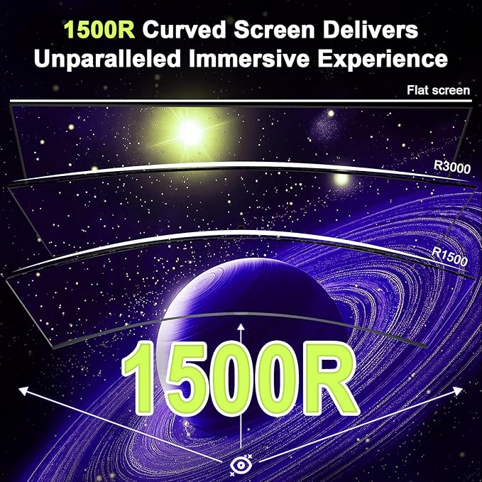 Amzfast 49 Inch Curved Monitor 120Hz DQHD 5120x1440p Ultrawide Gaming Monitor - Image 5