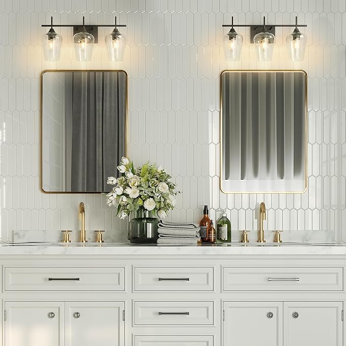 VONLUCE Bathroom Vanity Light, 3 Light Bathroom Light Fixture Over Mirror - Image 6