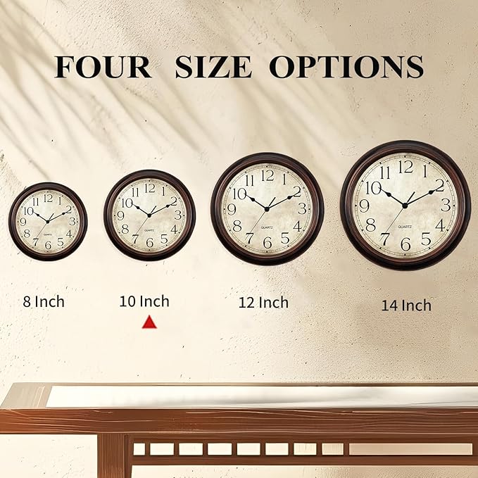 KECYET Wall Clock 10 Inch Battery Operated Silent Non-Ticking Analog Wall - Image 3