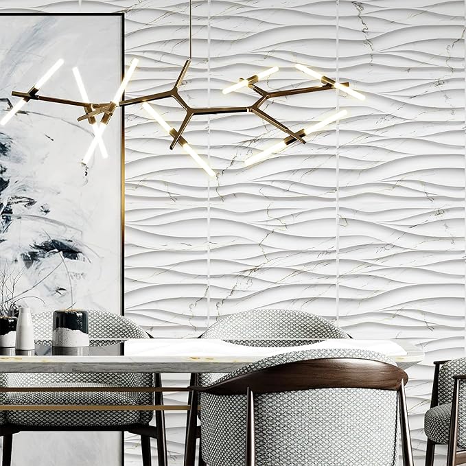 STICKGOO Wave Wall Panels for Interior Wall Decor, Decorative PVC Panels for - Image 4