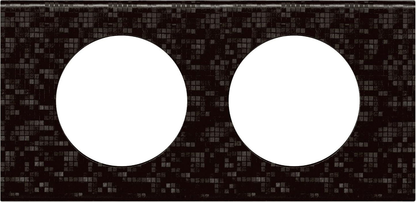 Legrand Céliane Plaque with 2 Holes, Brown, LEG69452