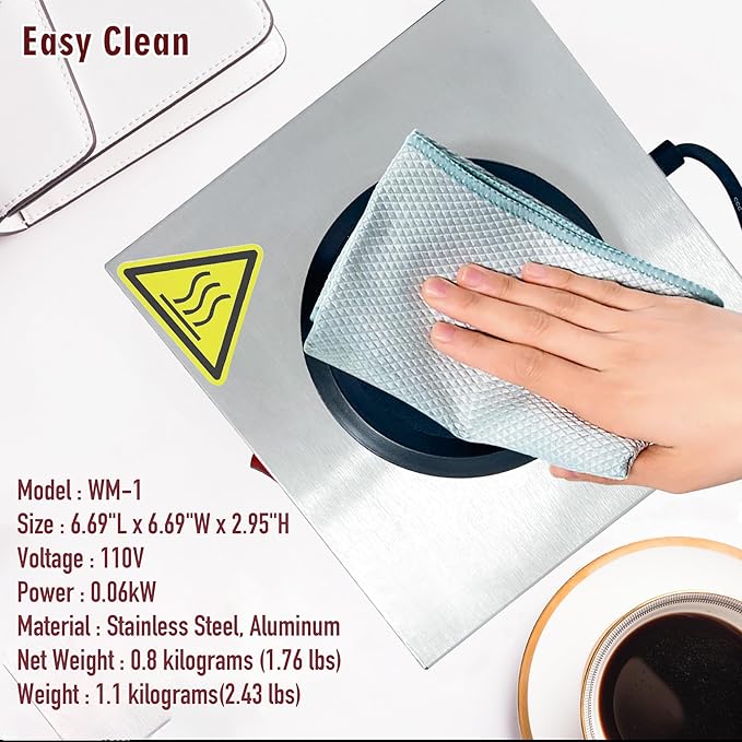 Commercial Coffee Warmer, 60W 176℉ Single Burner Decanter Warmer Plate - Image 7