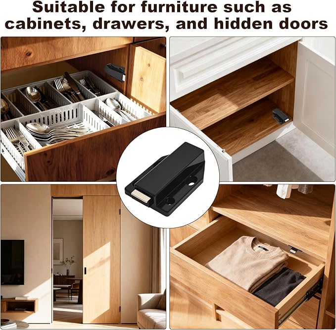 2 Pack Magnetic Push Latch, Heavy Duty Magnetic Touch Latch, - Image 6