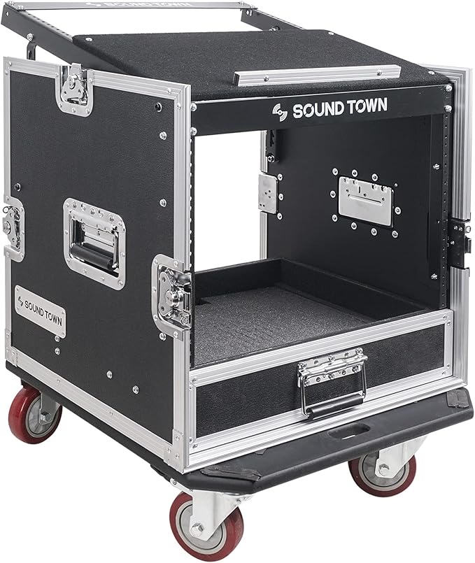 Sound Town 10U PA DJ Pro Audio Rack/Road ATA Case - Image 2