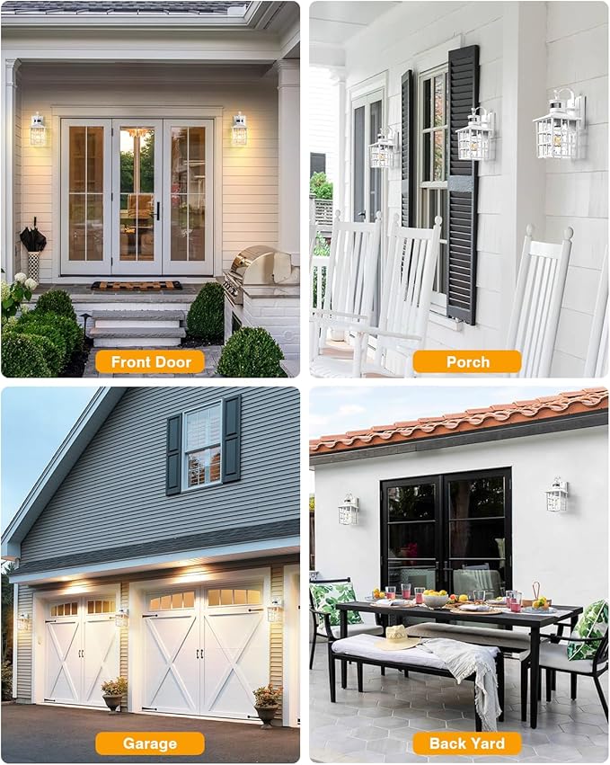 VIANIS Motion Sensor Outdoor Lights, Exterior Light Fixture, Anti-Rust 100% - Image 9