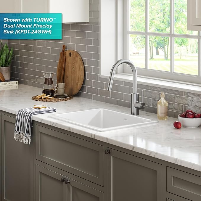 KRAUS Oletto Single Handle Pull Down Kitchen Faucet - Image 12
