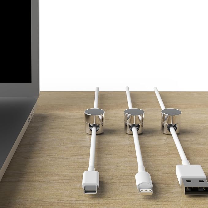 ICONIT Cable Anchors for Desk Organization | Premium Aluminum Cord Organizers | - Image 8