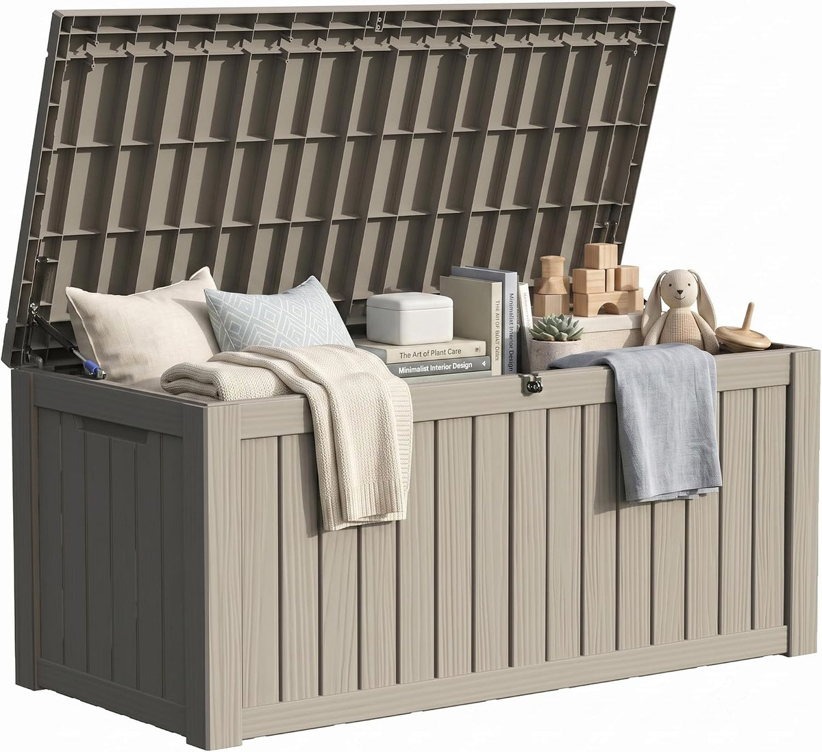 150 gallon outdoor deck box waterproof, large storage, main product view