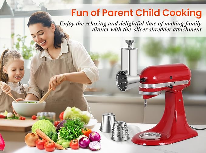 Stainless Steel Slicer Shredder Attachment - Image 7