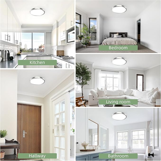 hykolity 12 Inch Selectable CCT LED Round Flat Panel Light, 24W - Image 2