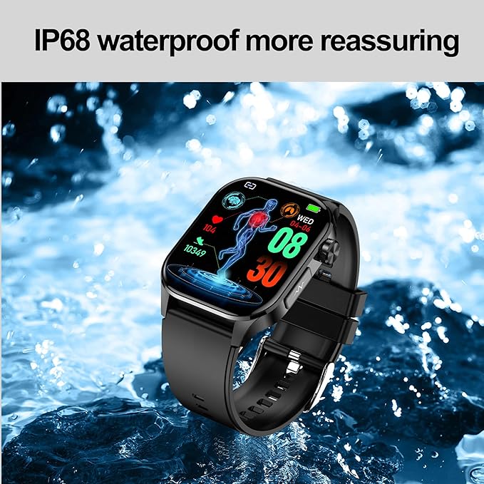 Smart Watch for Men Women, 2.04" AMOLED Color Screen, 24/7 Heart Rate, Blood - Image 8