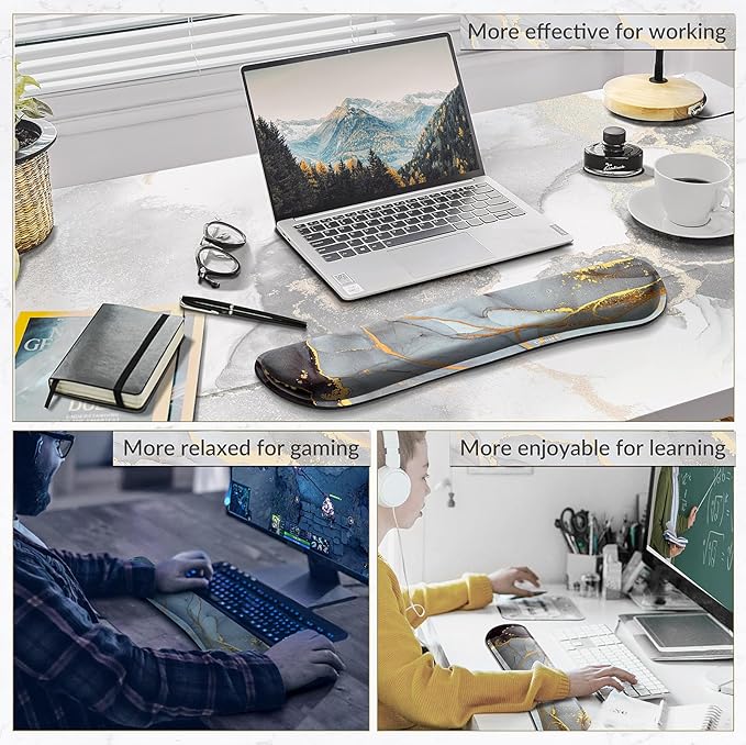 Gimars 17.3'' Extended Keyboard Wrist Rest Pad - Image 7