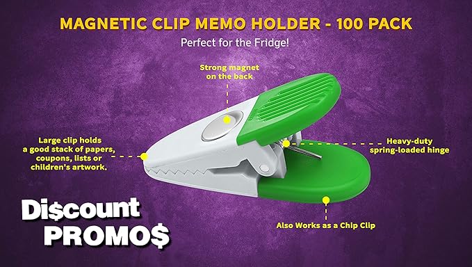 100 Magnetic Memo Holders Set - Image 3