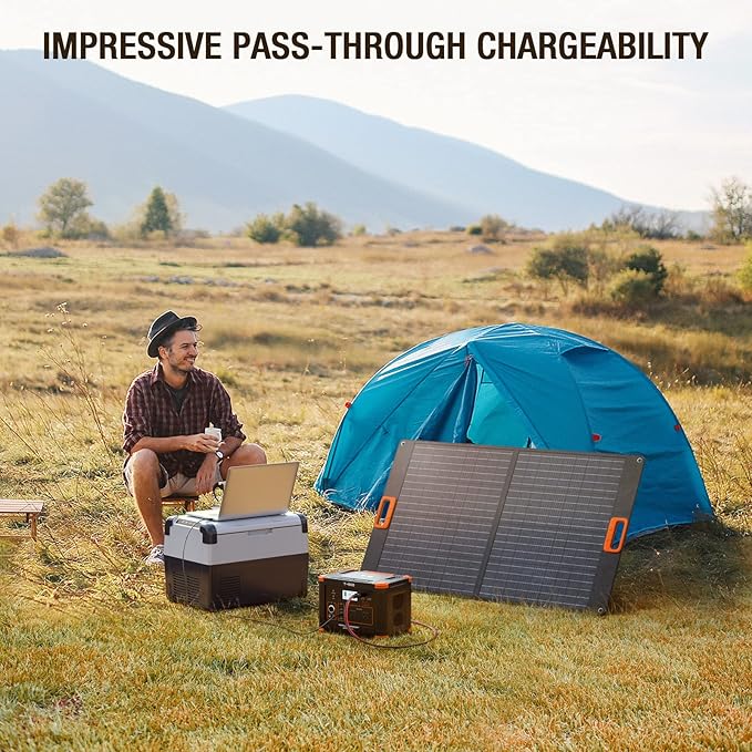 Portable Power Station 500W, 519Wh Outdoor Solar Generator Backup Battery Pack - Image 3