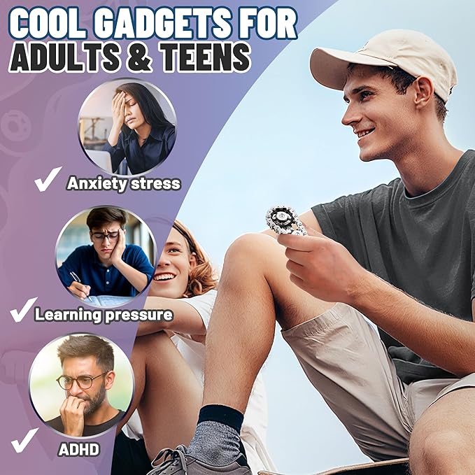 Valentines Day Gifts for Teens Boys Metal Fidget Spinner Toys for Adults - Image 5