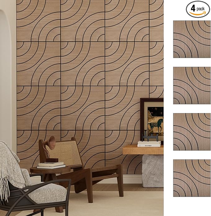 ARMURO 4 Packs Acoustic Wall Panels by ARMURO
