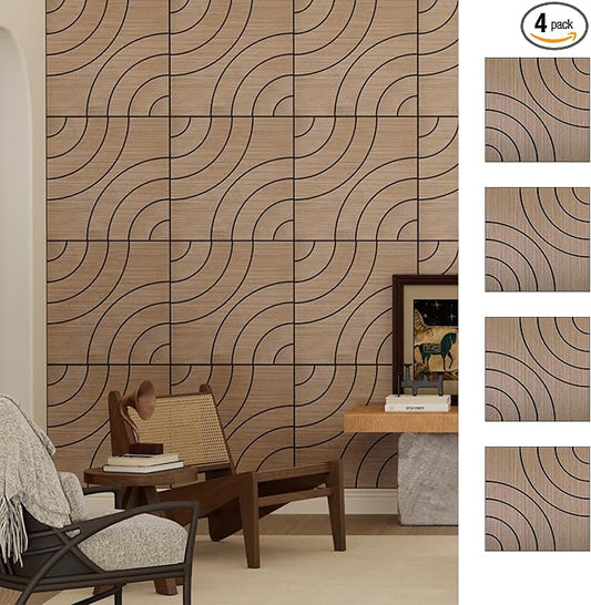 ARMURO 4 Packs Acoustic Wall Panels by ARMURO