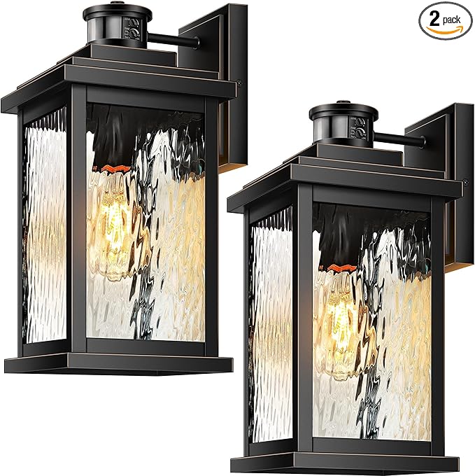 VIANIS Large Motion Sensor Outdoor Lights 2 Pack, Dusk to Dawn Outdoor Lighting by VIANISLIGHTING