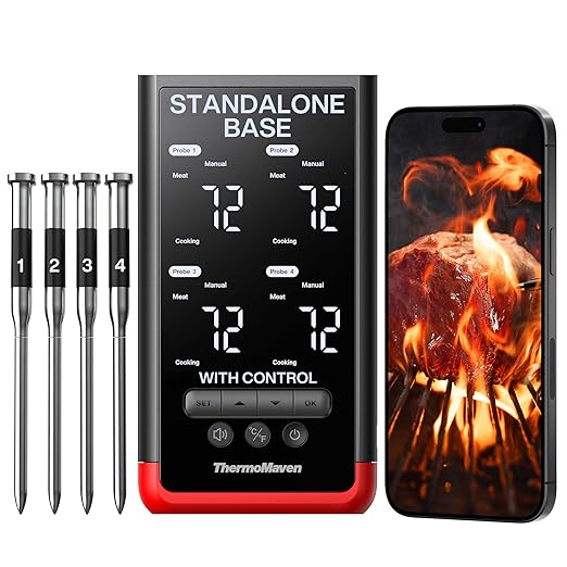 ThermoMaven Smart Bluetooth Wireless Meat Thermometer: Standalone Base by ThermoMaven