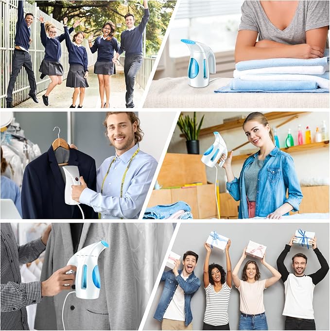 HiLIFE Steamer for Clothes, Portable Handheld Clothing Steamer, 240ml Big - Image 6