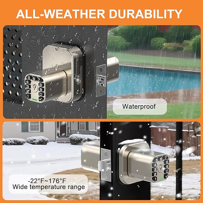 Richelock IU52 Double-Sided Keypad Door Lock, All-Weather, Fully Waterproof - Image 5
