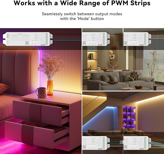 MIWISE Matter LED Controller, Dimmable WiFi Controller - Image 2