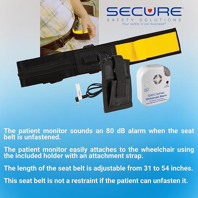 Secure Safety Solutions Wheelchair Seatbelt Chair Alarm - Image 2