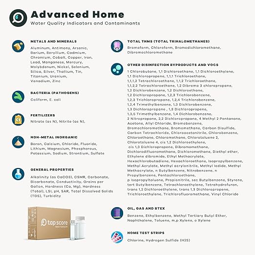 Advanced Home Water Test Kit | Well or City | EPA Certified Drinking Water Labs - Image 2