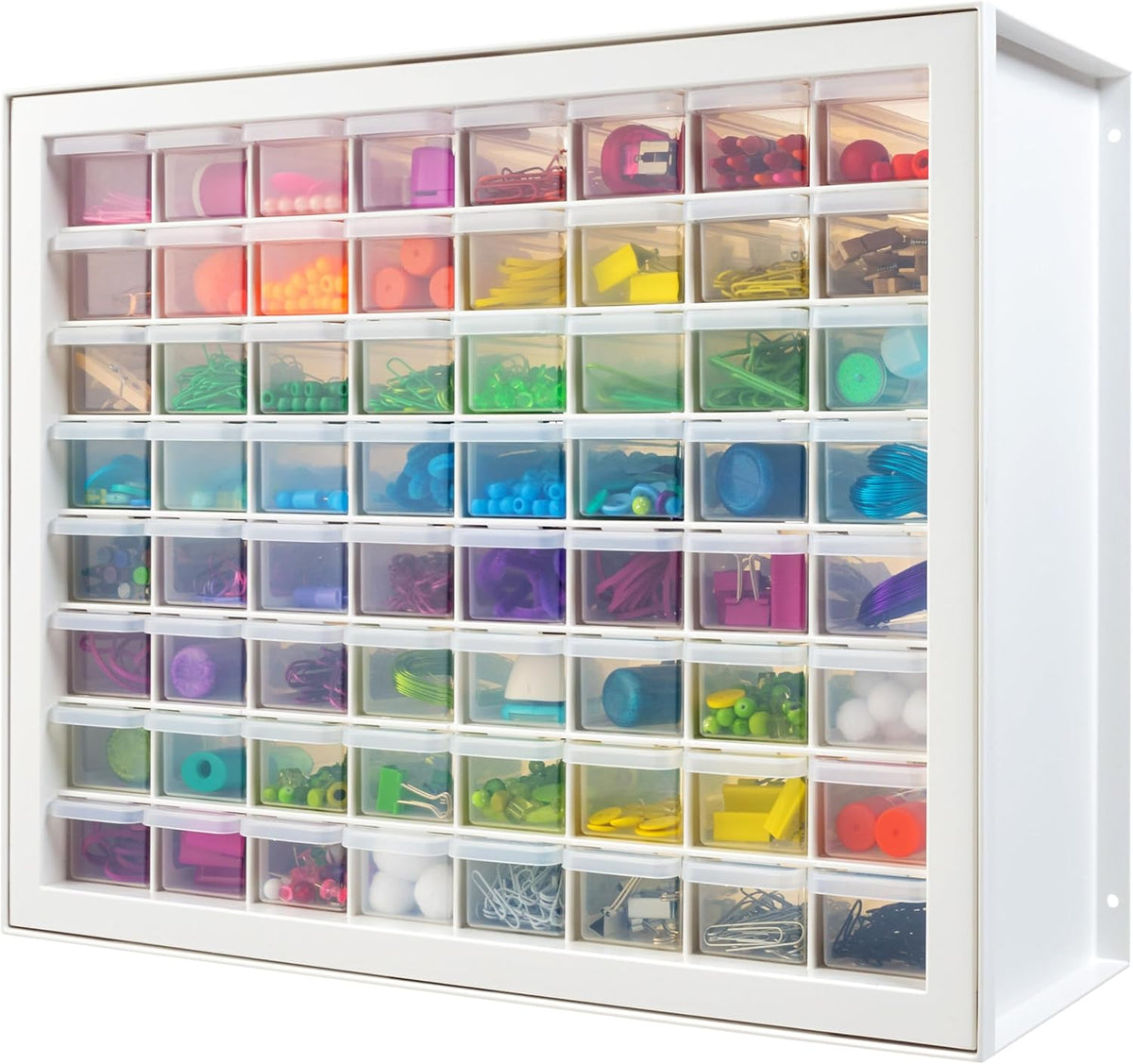iris usa 64-drawer screw organizer, hardware storage, made, main product view