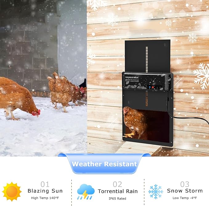 GRUBSFARM Automatic Chicken Coop Door - Image 6