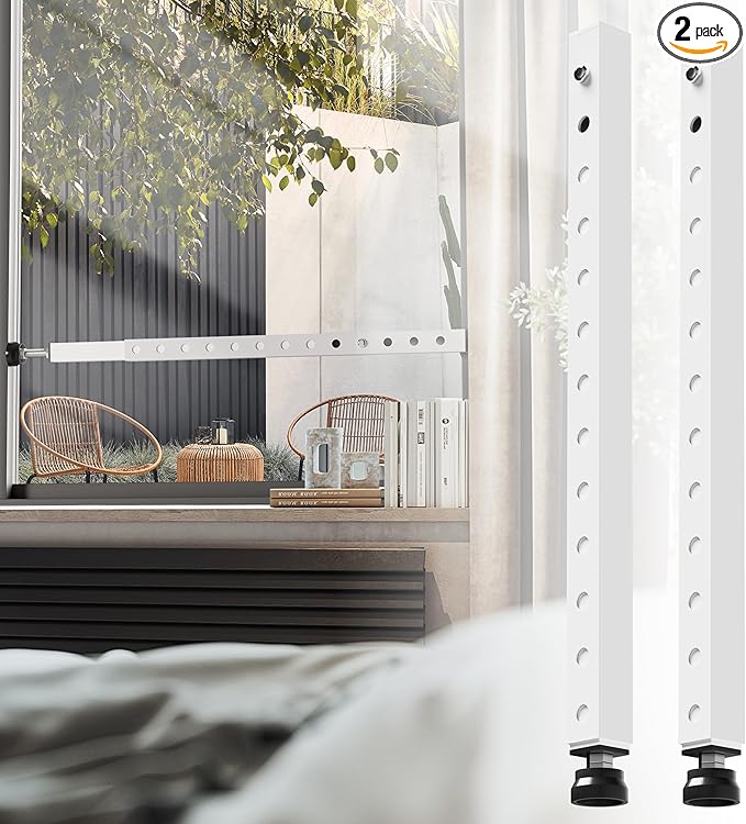 WooFog Window Security Bars Adjustable, Window Bars Security Inside Vertical by WooFog