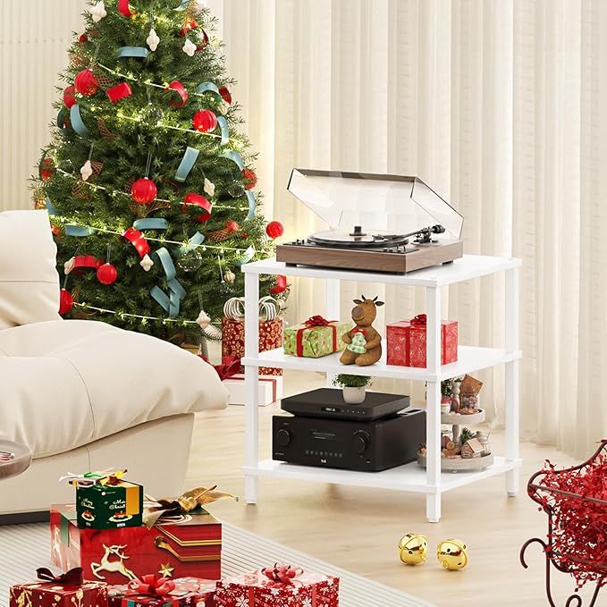 3-Tier AV Media Player Stand, Modern Stereo Cabine, Game Console Shelf - Image 2