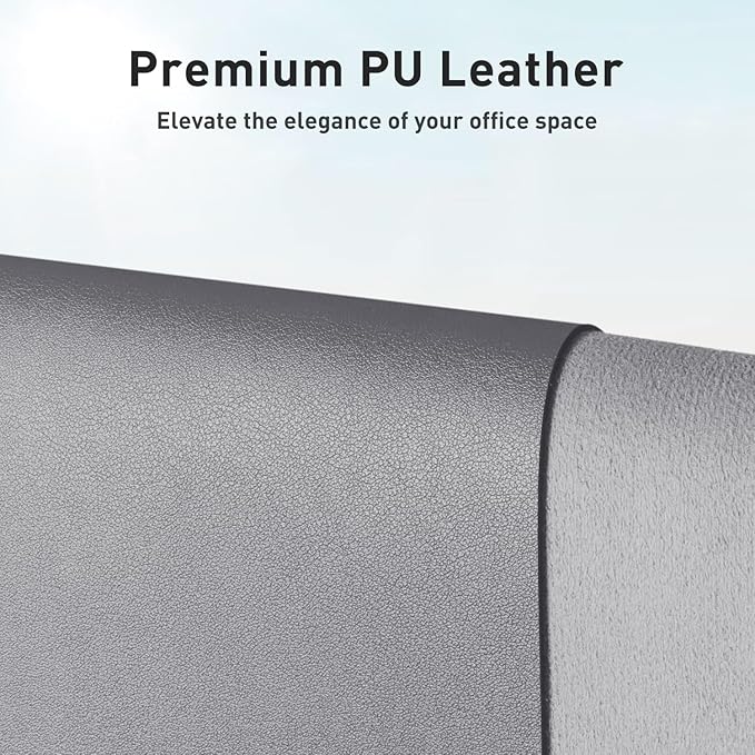 Aothia Leather Desk Pad Protector, Mouse Pad, Office Desk Mat, Non-Slip PU - Image 2