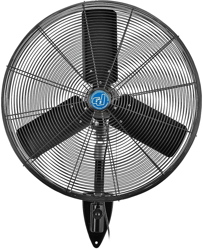 Continental Dynamics CD Premium 30" Oscillating Wall Mount Fan, TEFC Motor - Image 2