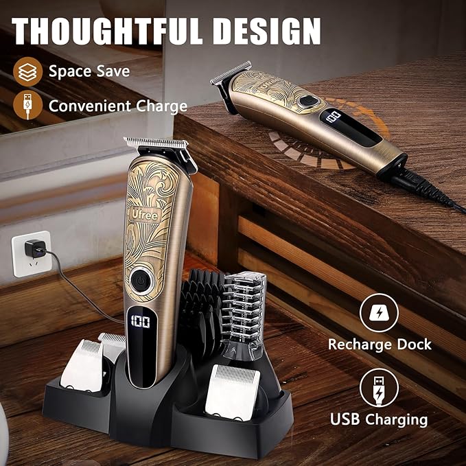 Ufree Gifts for Men, Beard Trimmer - Image 5