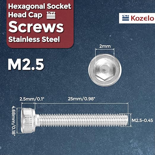 Kozelo 30pcs Socket Head Cap Screws - Image 2