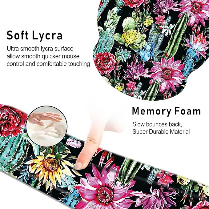 Keyboard Wrist Rest and Mouse Pad Wrist Support Set - Image 4