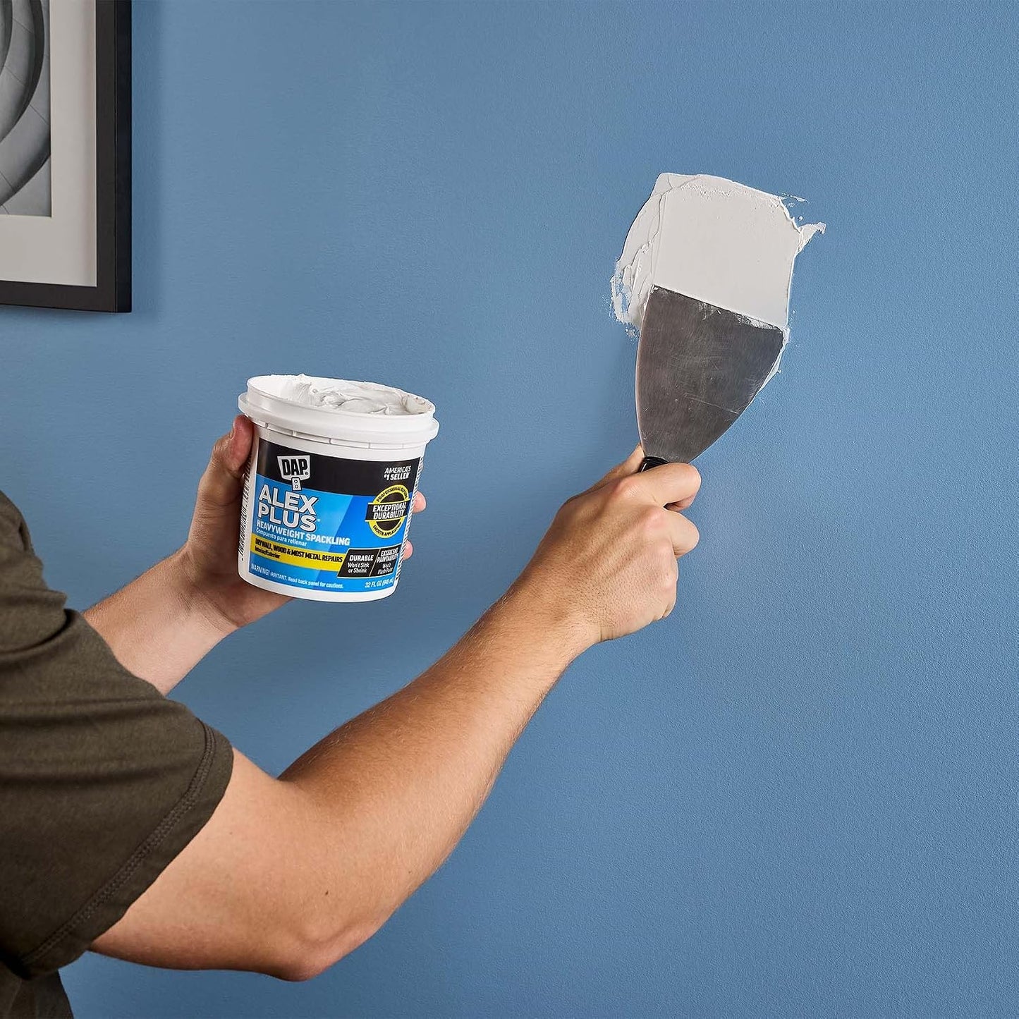 DAP Alex Plus Spackling, White, 32 Oz (7079818746)